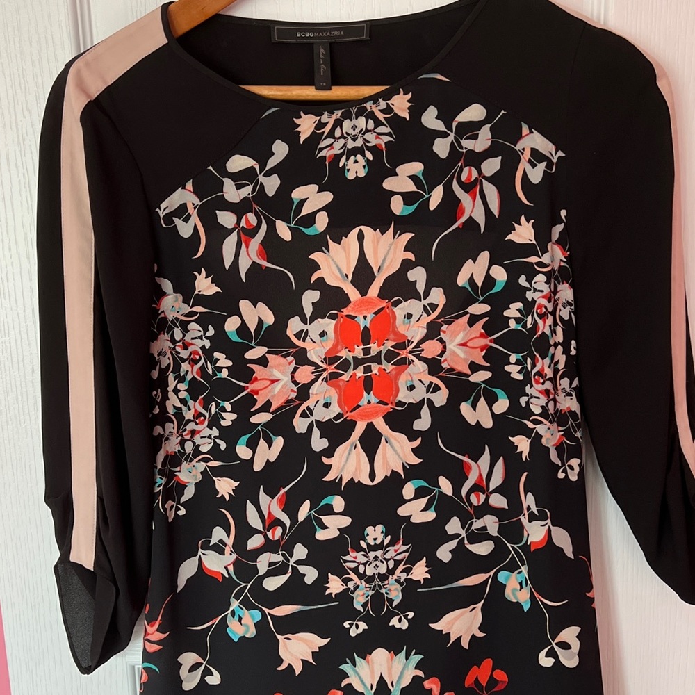 BCBG Floral Blouse